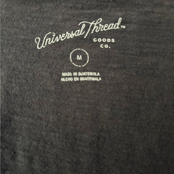 HAND-PAINTED * BLEACHED SUN DESIGN ON THIS CHARCOAL GRAY UNIVERSAL THREAD TEE ☀️ - Picture 4 of 5